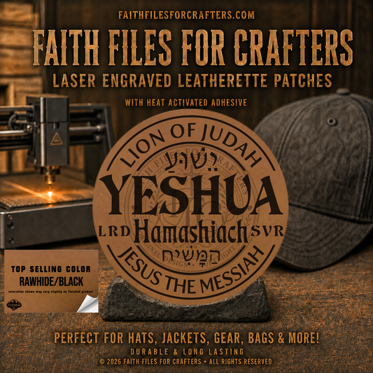 Yeshua Hamashiach Leatherette Patch